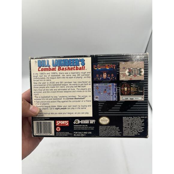 SNES Games - Bill Lambeer's Combat Basketball - Excellent Condition - Picture 11 of 14